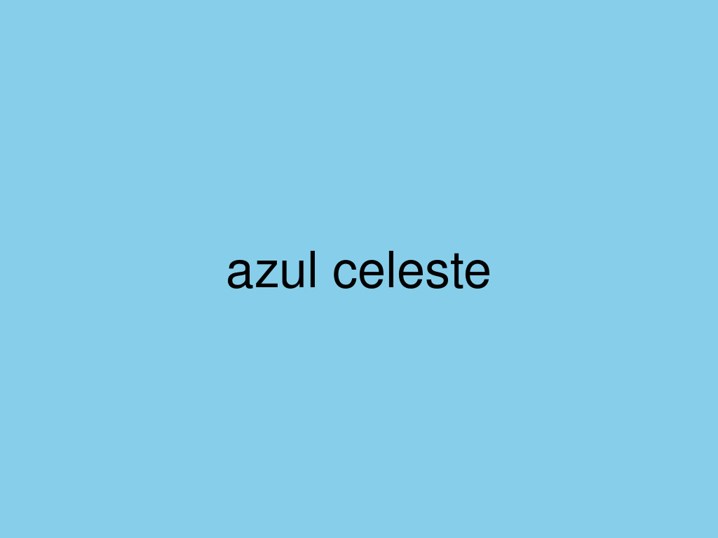 Un rectangulo de color azul celeste con las palabras "azul celeste" escritas en el centro.