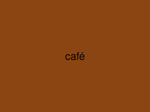 Un rectangulo solido de color café con la palabra café escrita en el centro.