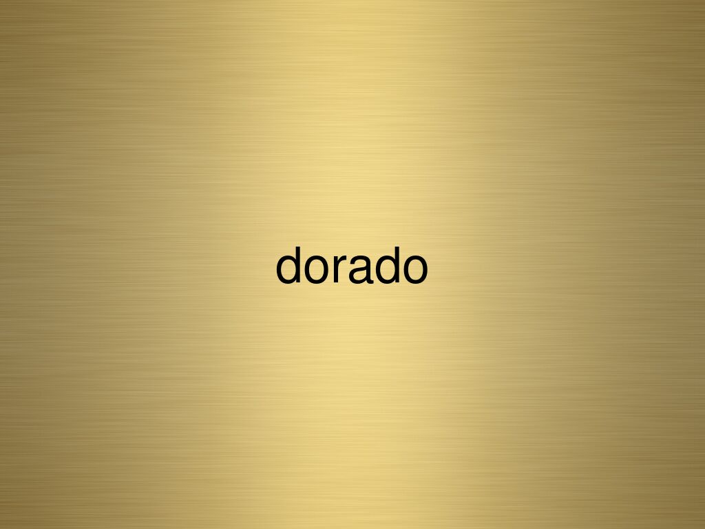 Un rectangulo solido de color dorado con la palabra dorado escrita en el centro.