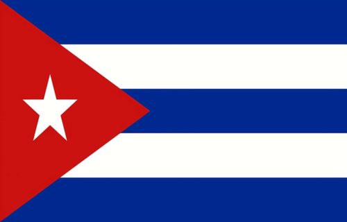 La bandera de Cuba.